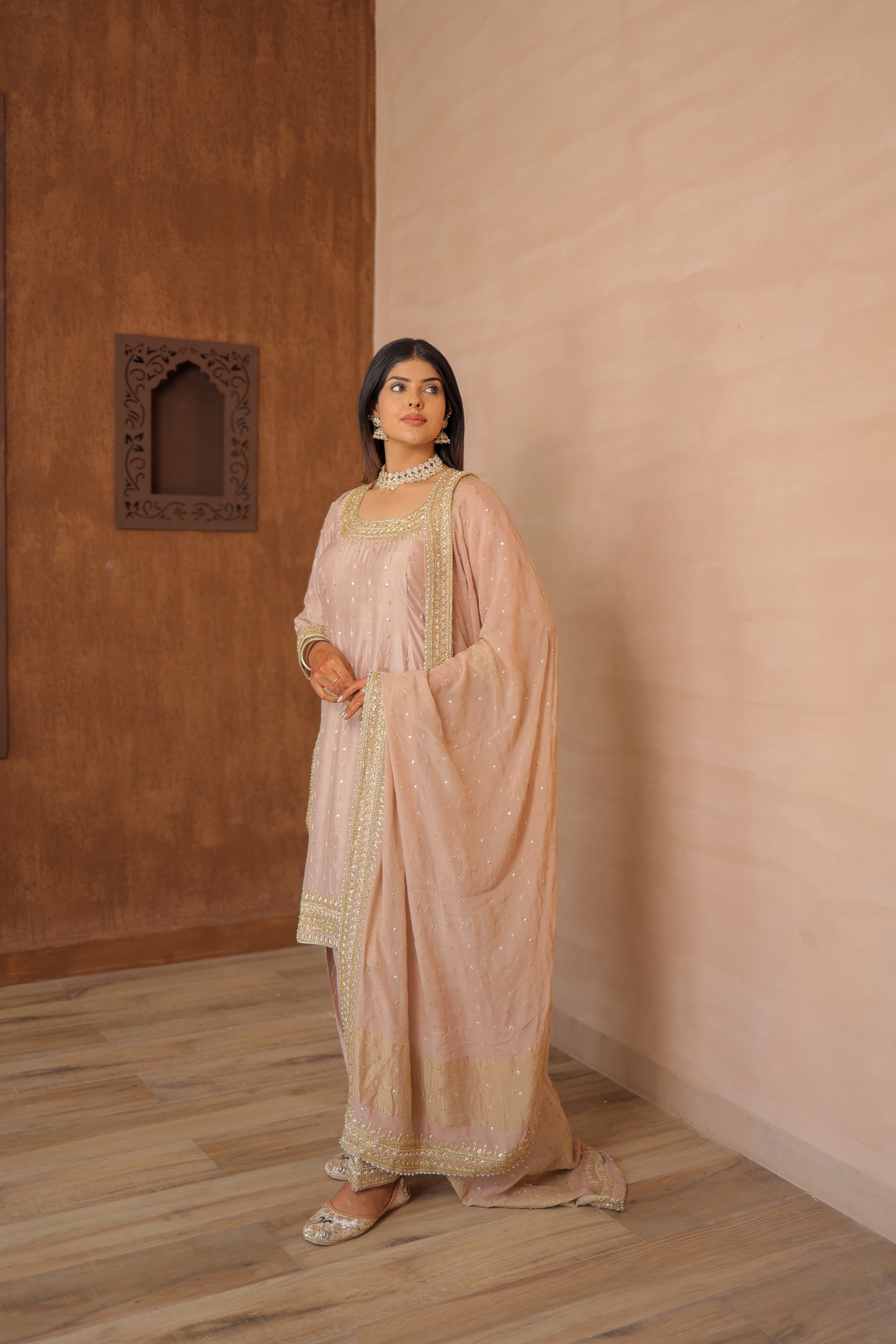 Wheat Beige Straight Suit