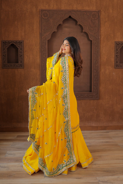 Sunshine Yellow Anarkali