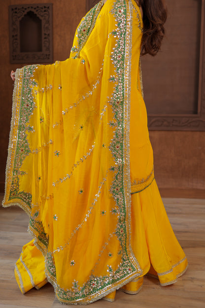Sunshine Yellow Anarkali