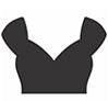 sweetheart-neck-cap-sleeves