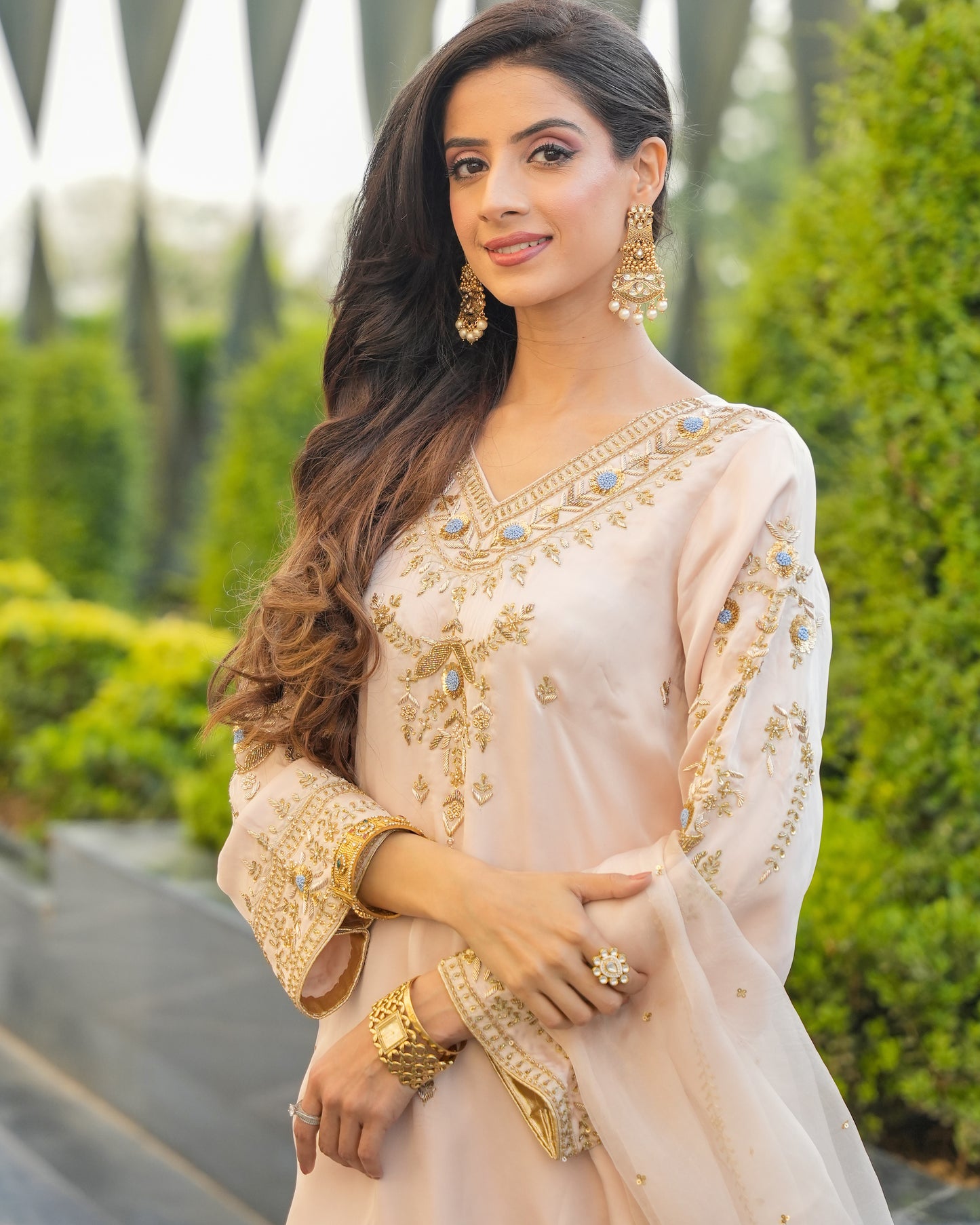 Golden Bloom Kurta Set