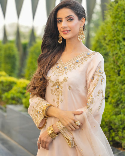 Golden Bloom Kurta Set