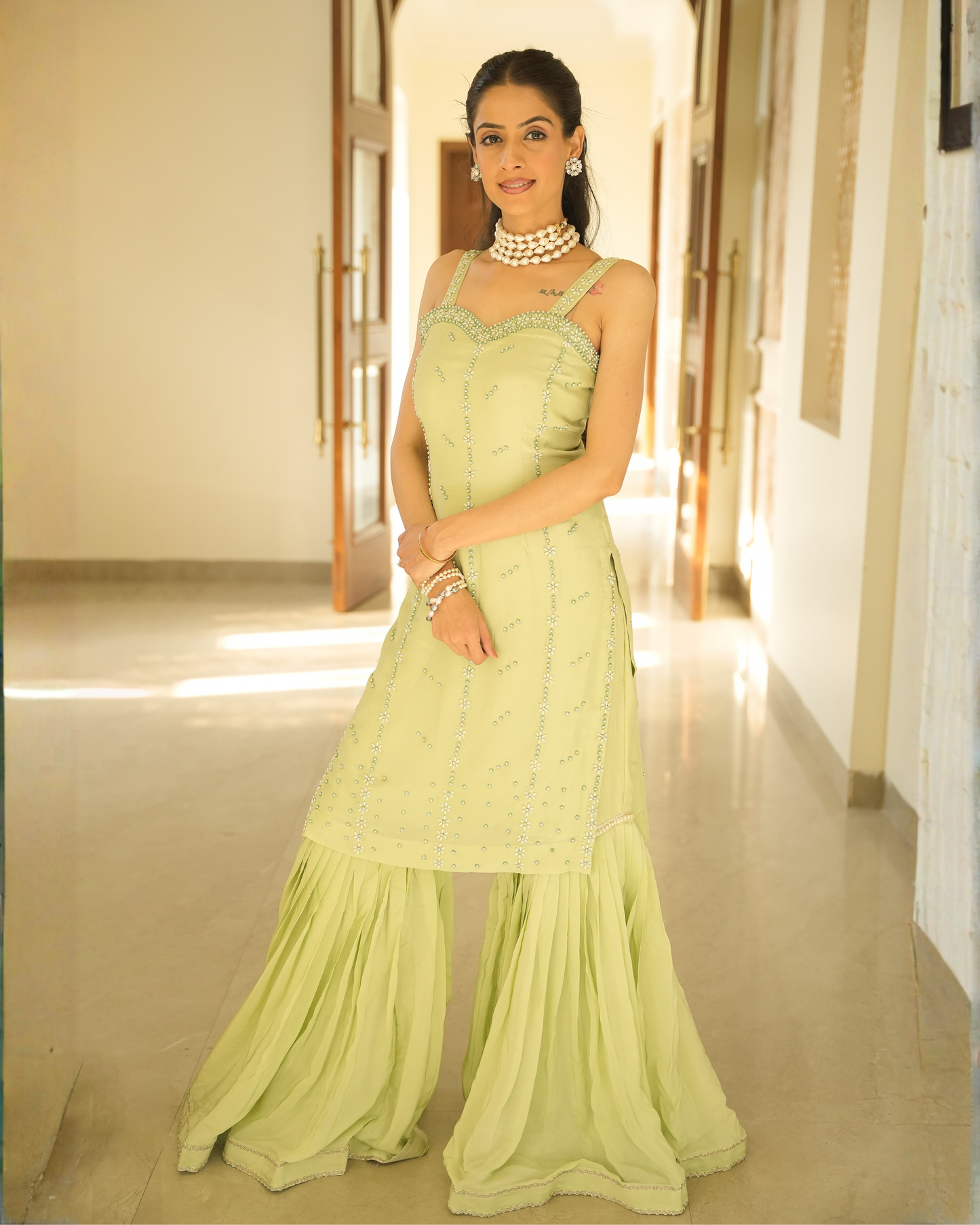 Pistachio Pearl Elegance