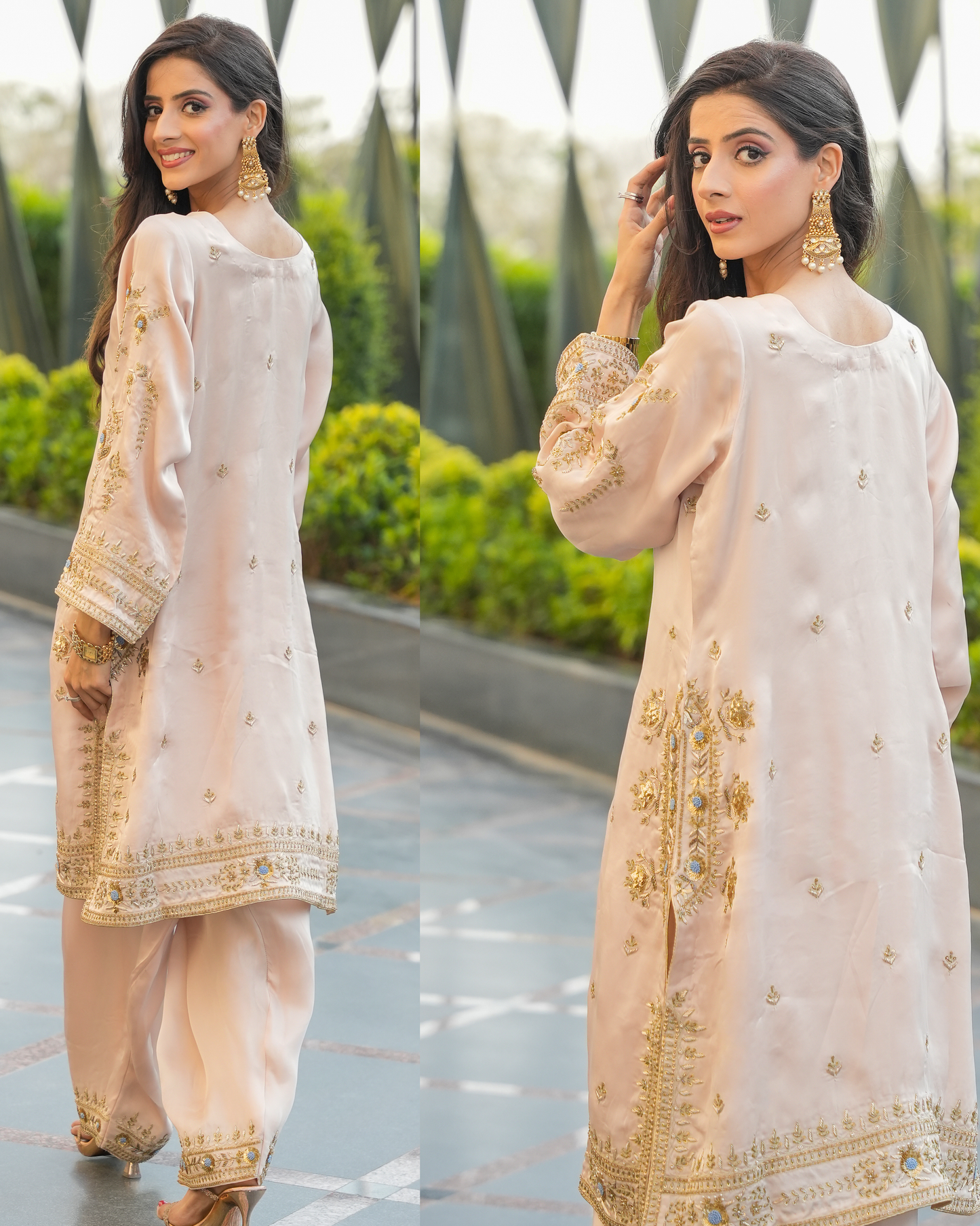 Golden Bloom Kurta Set